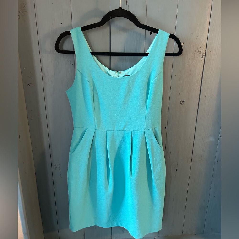 Sweet Rain Turquoise Sleeveless Dress | Size Medium